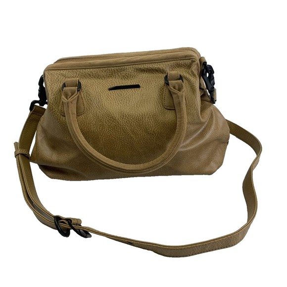 Matt & Nat Handbags - Matt And Nat Malone Satchel Doctor Structured Frame Tan Vegan Crossbody Strap